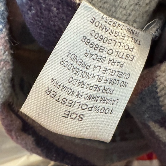 Kori Cabin-core Southwestern Button Down Shirt With Pink, Purple,and Cream Cozy - Picture 7 of 7